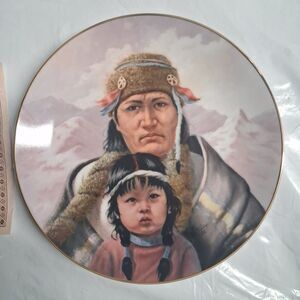Perillo Collector Plate THE Chippewa nation Vague Shadows COA & orig box 1987